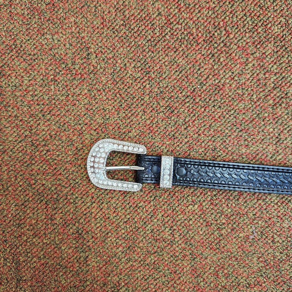 Roper Leather Bedazzled Belt